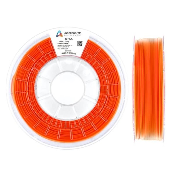 ADDNORTH Filament E-PLA 1.75mm 750g Lucent Orange