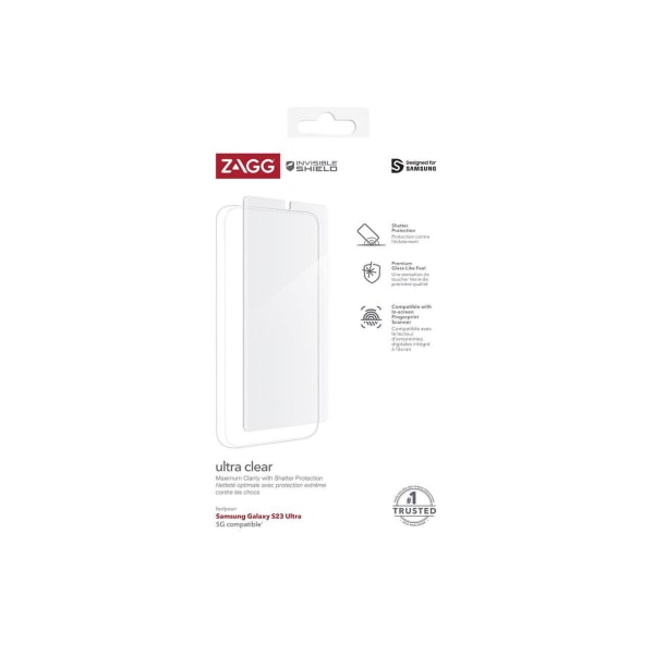 Zagg Invisibleshield Ultra Clear Samsung Galaxy S23 Ultra Transparent