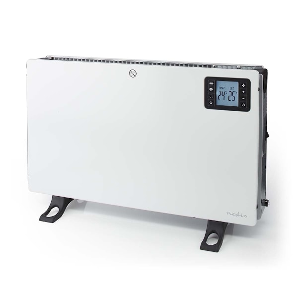 Nedis SmartLife Elradiator | Wi-Fi | 2000 W | 3 Varmeindstillinger | LCD | 5 - 37 °C | Justerbar termostat | Hvid