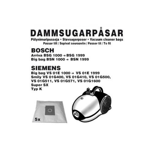 Champion Dammpåsar Bosch/Siemens 5st