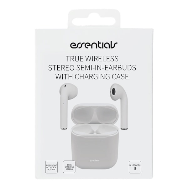 Essentials True Wireless Stereo semi-in-ear, Mattvit Vit