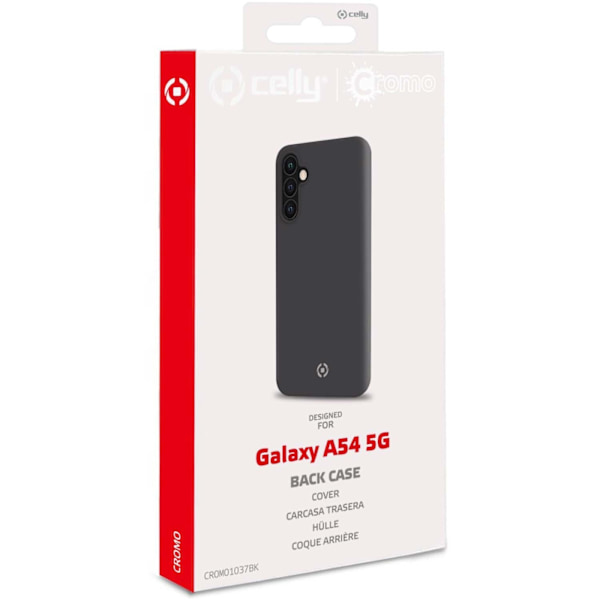 Celly Cromo Soft rubber case Galaxy A54 5G Svart Svart