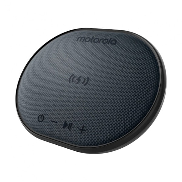 Motorola Sonic Sub 500 -kaiutin, laturi ja mikrofoni, musta