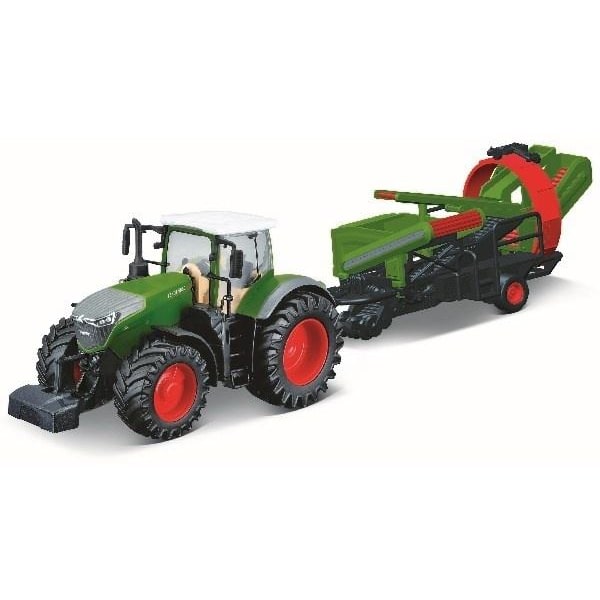 Tractor w/cultivator Fendt 1050 Vario 10cm green