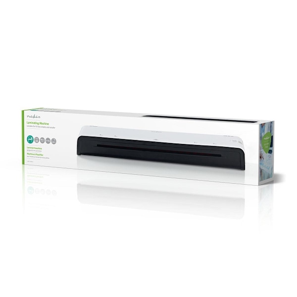 Nedis Laminator | Varmt kallt | A3 | 300 mm/min | Automatisk avstängning | Strömadapter | Vit