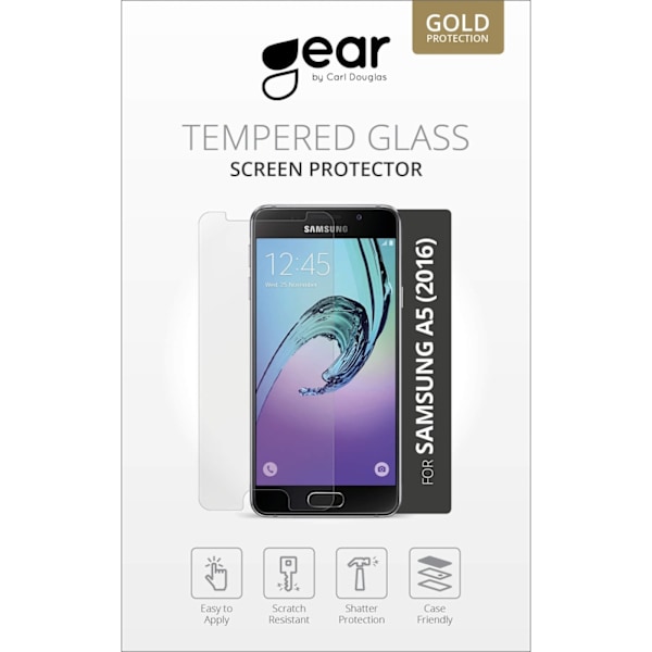 GEAR Karkaistu lasi 2.5D Samsung A5 (2016) Transparent