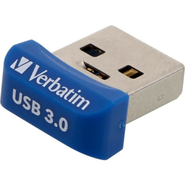 Verbatim StoreNStay Nano U3, USB3.0 minne, 16GB, blå