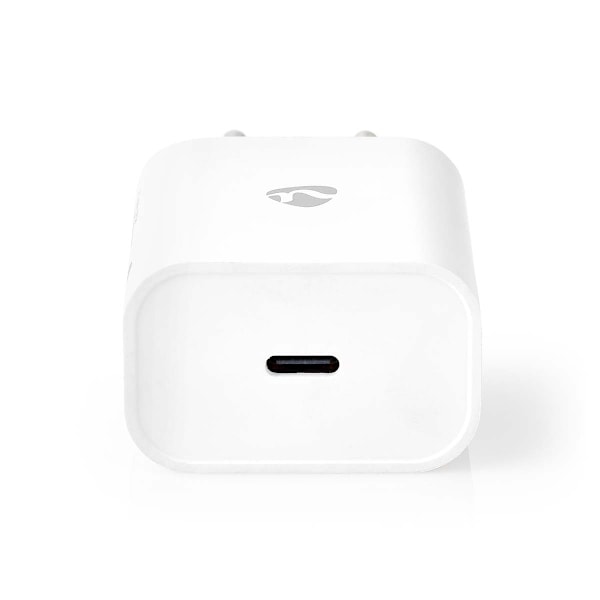 Nedis Vægoplader | 20 W | Hurtigopladningsfunktion | 1.67 A / 2.22 A / 3.0 A | Antal output: 1 | USB-C™ | Lightning 8-Pin (Loose) kabel | 1.00 m | Aut