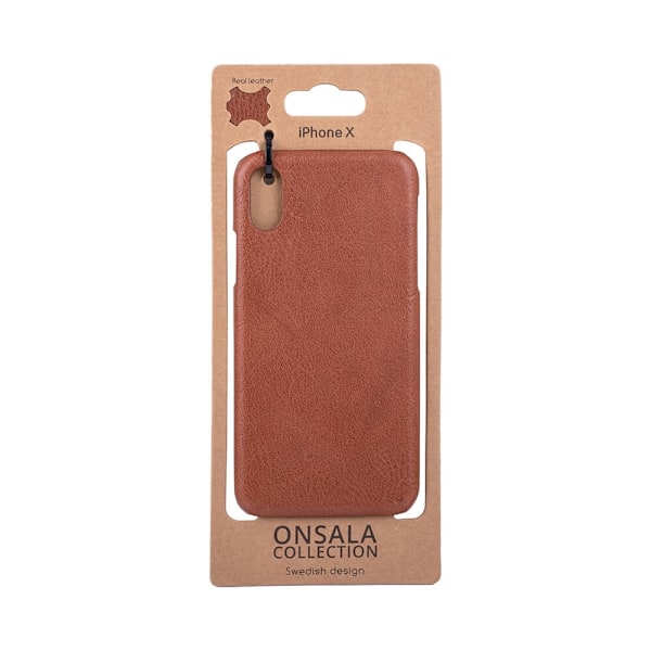 ONSALA COLLECTION Mobil Cover Brun Læder   iPhone X/XS Brun