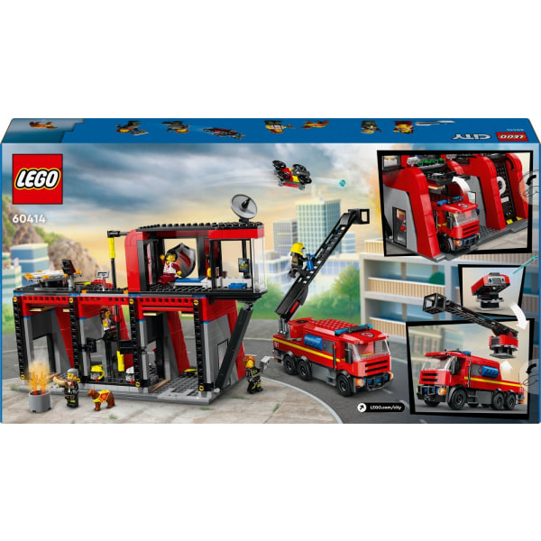 LEGO City Fire 60414  - Paloasema ja paloauto