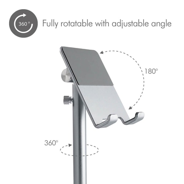 desire2 Justerbar Stander til smartphone og tablets Sølv