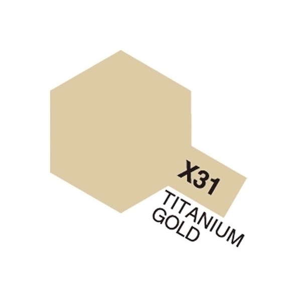 TAMIYA Acrylic Mini X-31 Titanium Gold (Gloss) Guld