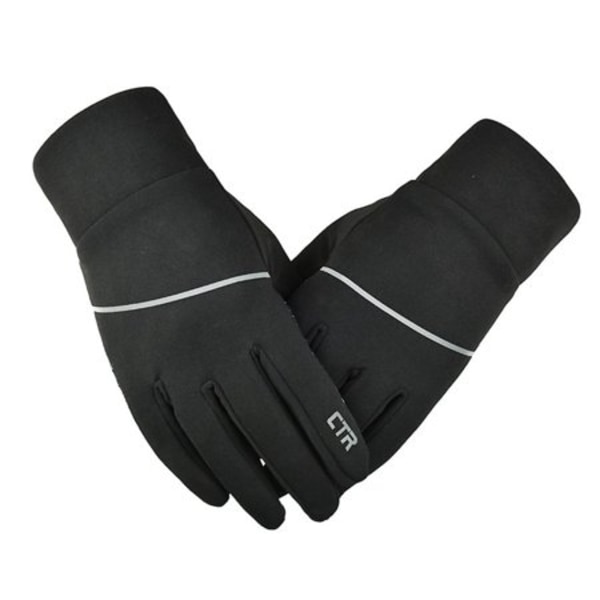 Varma touchscreen vantar med gummerad handflata, Large