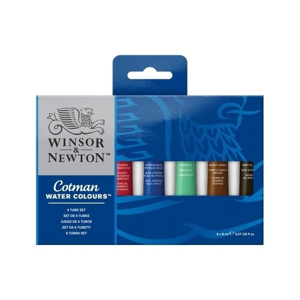 WINSOR Cotman watercolour tubset 6x8 ml