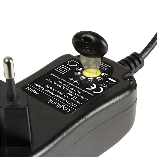 LogiLink Nätadapter 230V-> 3-12V 1A