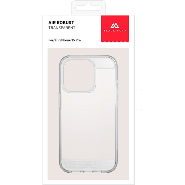 BLACK ROCK Air Robust Cover iPhone 15 Pro Transparent Transparent