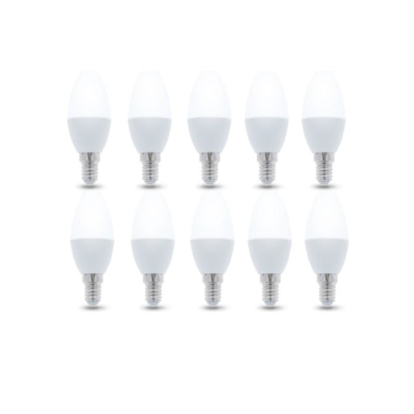 LED-Lampa E14, C37, 6W, 230V, 4500K 10-pack, Vit neutral
