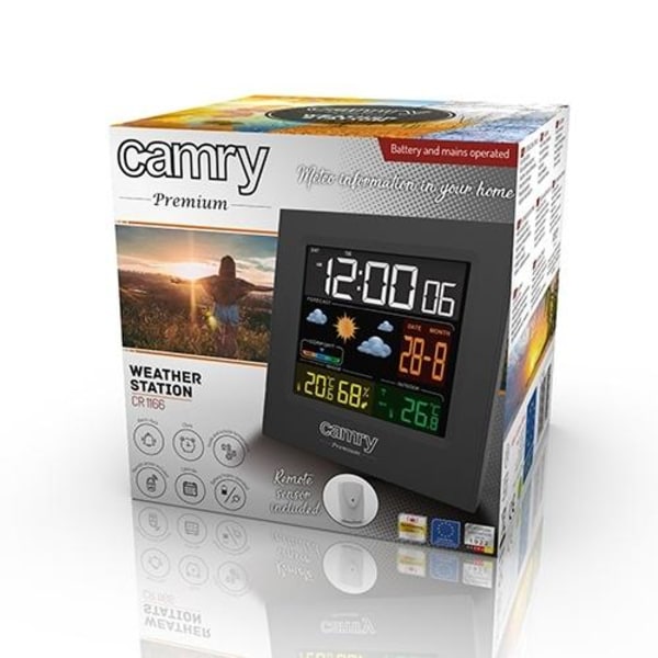 Camry Premium vejrstation med farvedisplay