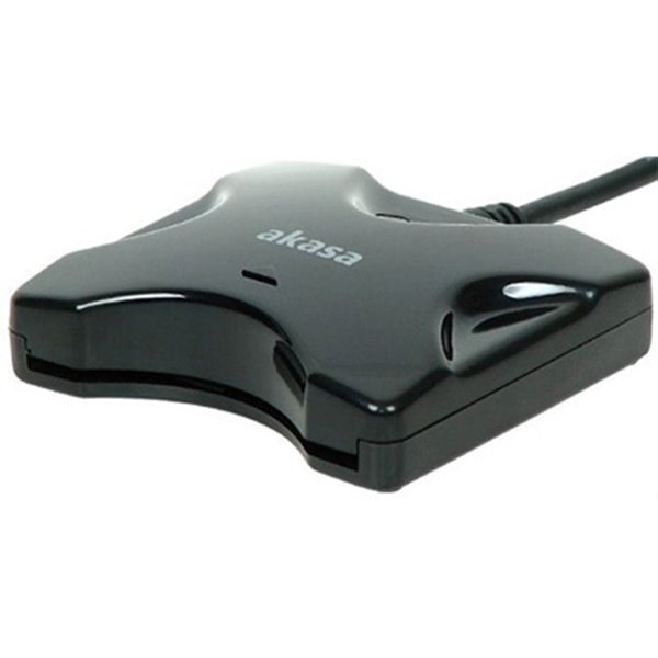 Akasa extern SmartCard-läsare, svart (AK-CR-03BKV2)