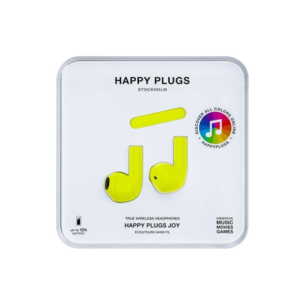 HAPPY PLUGS Joy Hörlur In-Ear TWS Neongul Gul