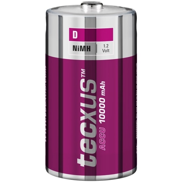 tecxus D (Mono)/HR20 laddningsbart batteri - 10000 mAh, 1 st. bl