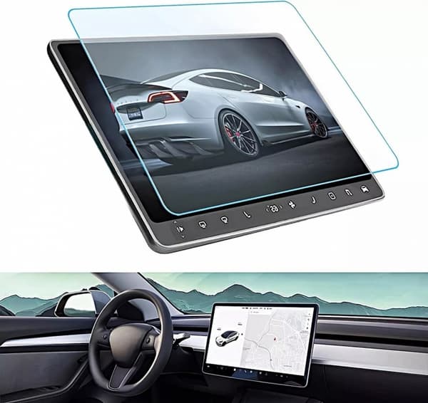 Displayskydd till Tesla model 3 i härdat glas