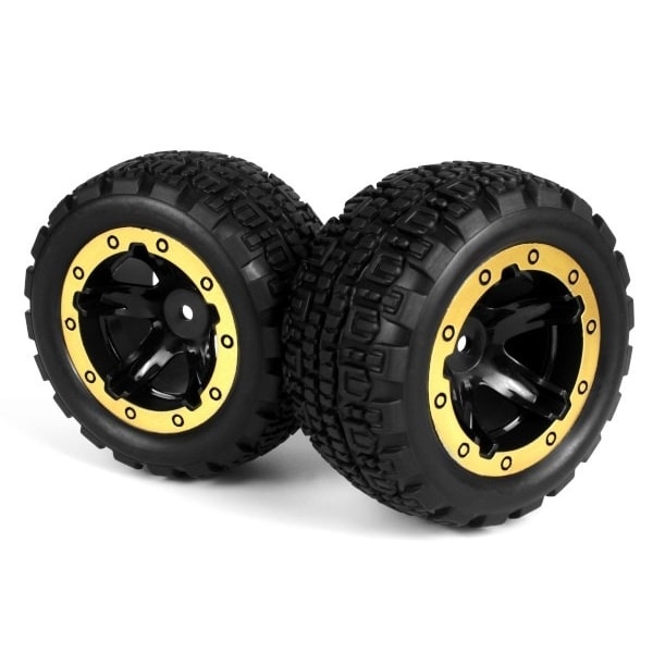 BLACKZON Slyder ST Hjul/Dæk Samlet (Sort/Guld)