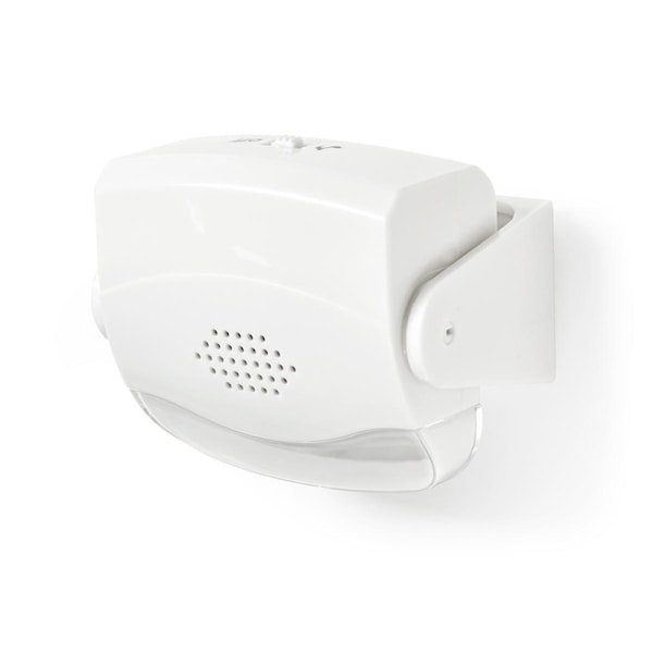 Nedis Motion Detektor Alarm | Batteri | 3x AAA/LR03 | 80 dB | Detektorområde: 1.10 m | Detektorvinkel: 10 ° | Loft / Væg | Hvid