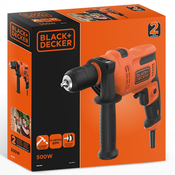 Black & Decker Slagborrmaskin 500W