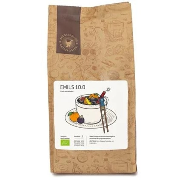 bergstrands Espresso bönor Emils 10.0 EKO - 1000g