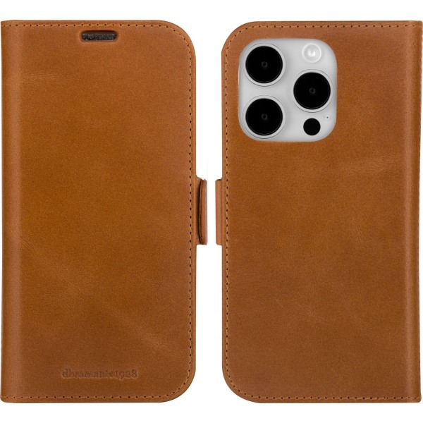 Dbramante1928 Lynge, plånbok och skyddsfodral, iPhone 15 Pro Max Brun
