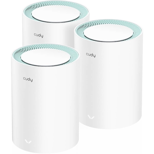 Cudy Mesh Solution M1300 3-pak AC1200 Gigabit Hvid