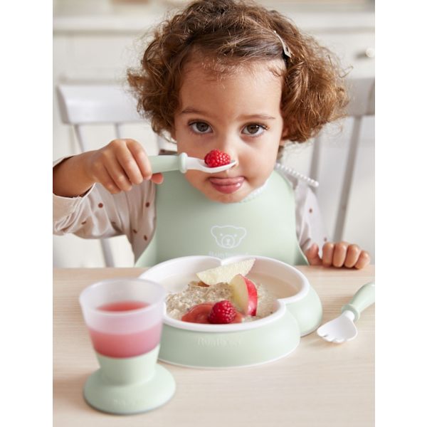 BabyBjörn Baby Dinner Set -ateriasetti, 5 osaa, vihreä