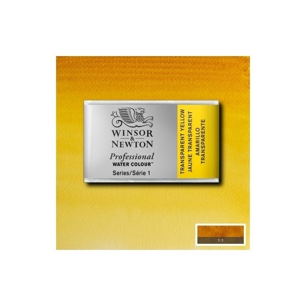 Prof Water Colour Pan/W Transp Yellow 653