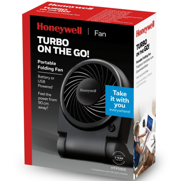 Honeywell Bordsfläkt Portabel Turbo On The Go! HTF090E