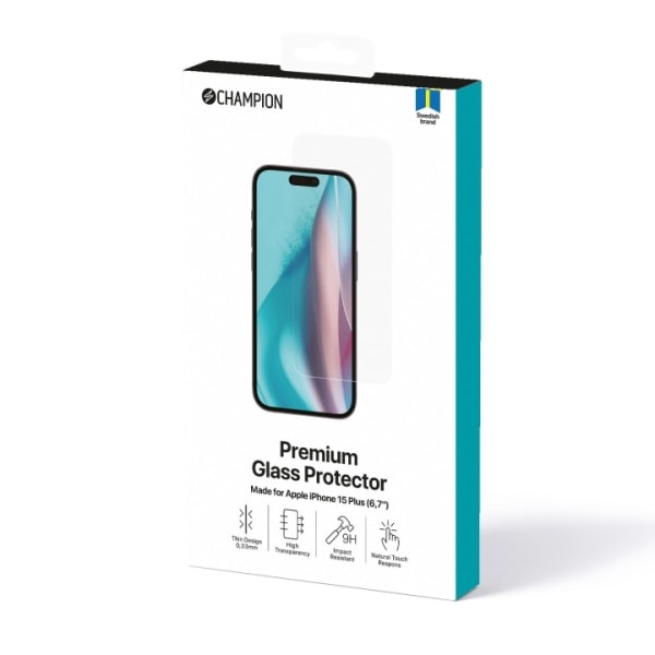 Champion Skärmskydd iPhone 15 Plus Transparent