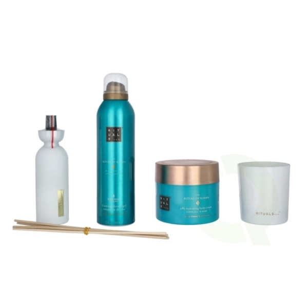 Rituals Karma Set 610 ml Foaming Shower Gel 200ml/Fragrance Sticks 70ml/Body Cream 200ml/Candle 140gr