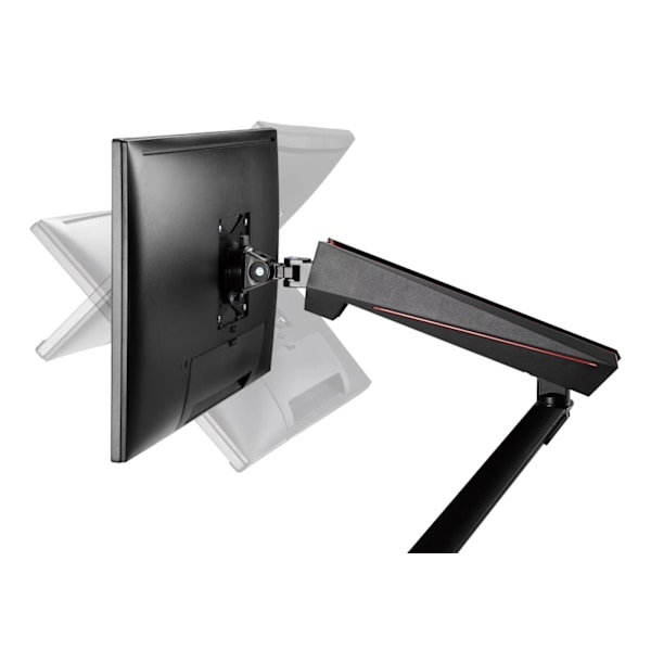 DELTACO Single Monitor Spring-Assisted Pro Gaming Monitor Arm