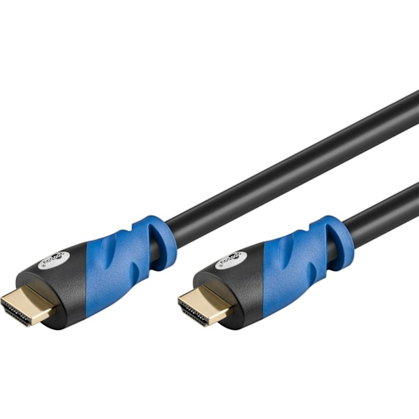 Goobay Premium höghastighets HDMI™-kabel med Ethernet, certifierad HDMI™-kontakt (typ A) > HDMI™-kontakt (typ A), 3 m