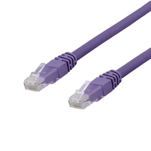 Deltaco U/UTP Cat6a patch cable, LSZH, 2m, purple