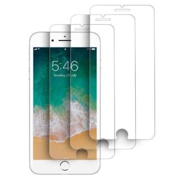 3-pack Haweel skärmskydd i härdat glas till iPhone 6/7/8 Plus Transparent