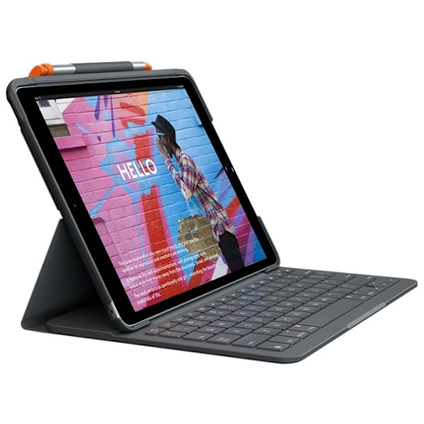 Logitech Slim Folio grafit Bluetooth QWERTY dansk, finsk, norsk Grå