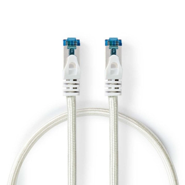Nedis CAT6a verkkokaapeli | S/FTP | RJ45 uros | RJ45 uros | 10.0 m | Snagless | Pyöreä | Punottu / PVC | Hopea | Laatikko kannella ja ikkunalla