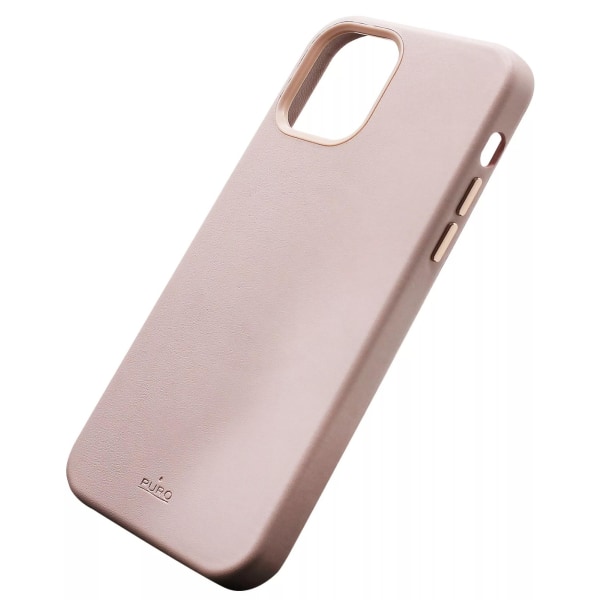 Puro iPhone 12/12 Pro SKY Cover Leather Look, Rose Rosa