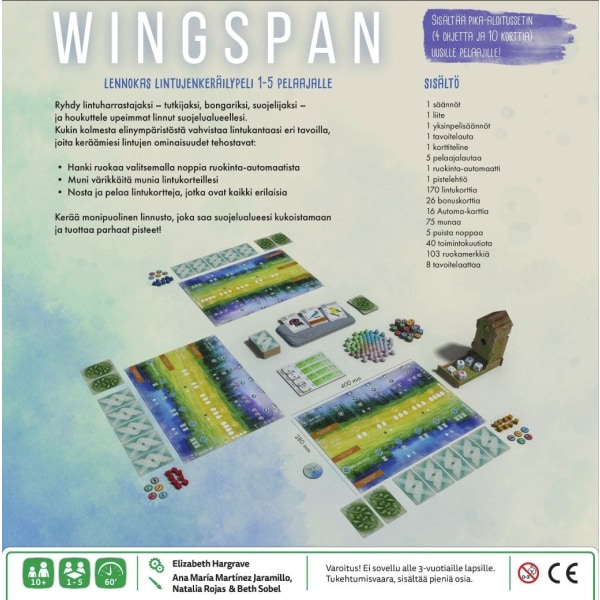 Lautapelit.fi Wingspan -strategiapeli