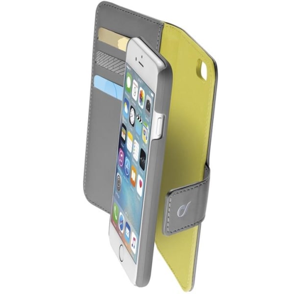 Cellularline Combo kotelo iPhone 6/6S, harmaa/keltainen Gul