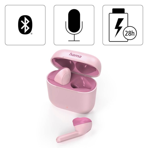 Hama Hovedtelefoner Freedom TWS In-Ear True Wireless Pink Rosa
