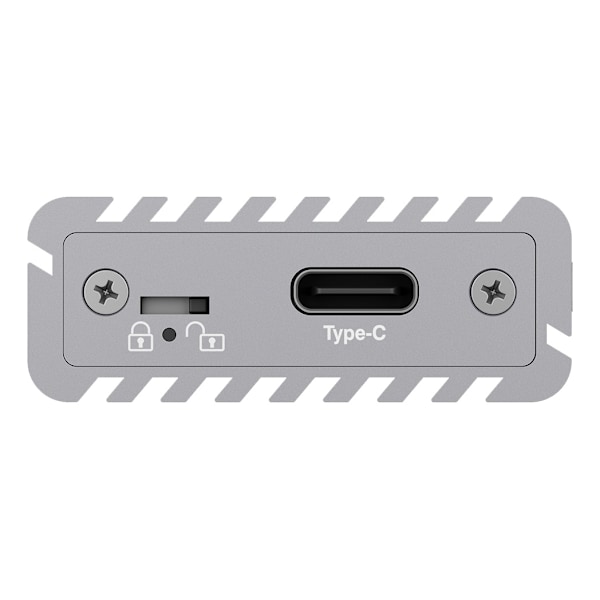 External Type-C™ enclosure for M.2, NVMe SSD