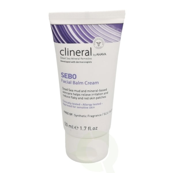 Ahava Clineral SEBO Facial Balm Cream 50 ml Godkendt Sor Sensiti