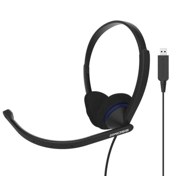 Koss Headset On-Ear CS200-USB Sort Mic Svart